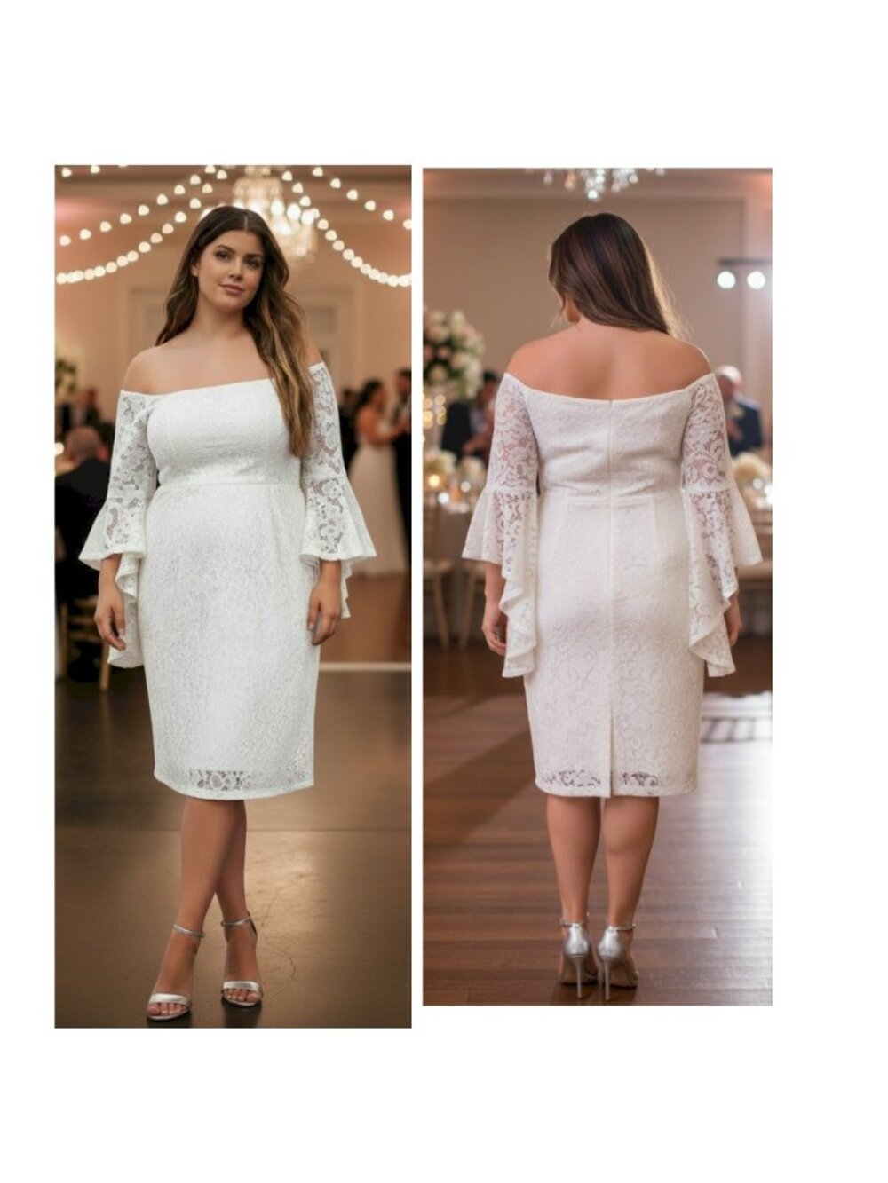 City Chic Ivory White Mystic Lace Dress Size XXL/24 New with Tags NWT